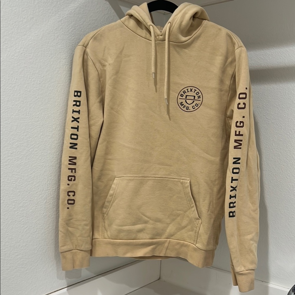 Brixton Beige Hoodie with Logo